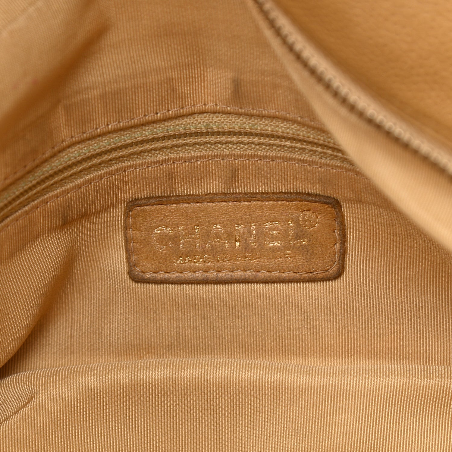 Chanel Caviar Quilted Grand Timeless Tote GTT Beige 7 of 14