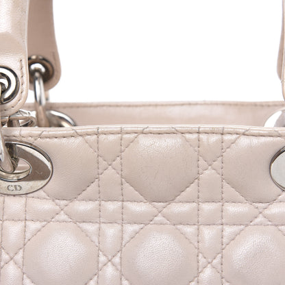 Christian Dior Lambskin Cannage Medium Lady Dior Light Pink 10 of 20