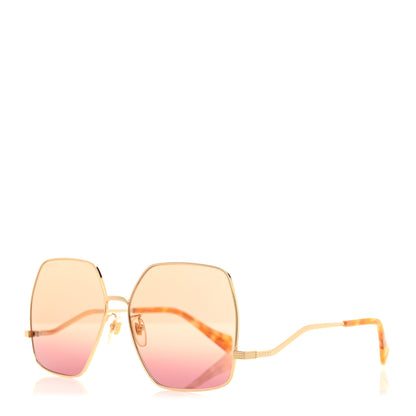 Gucci Metal Oversized Square Frame Sunglasses GG1005S Pink 1 of 8