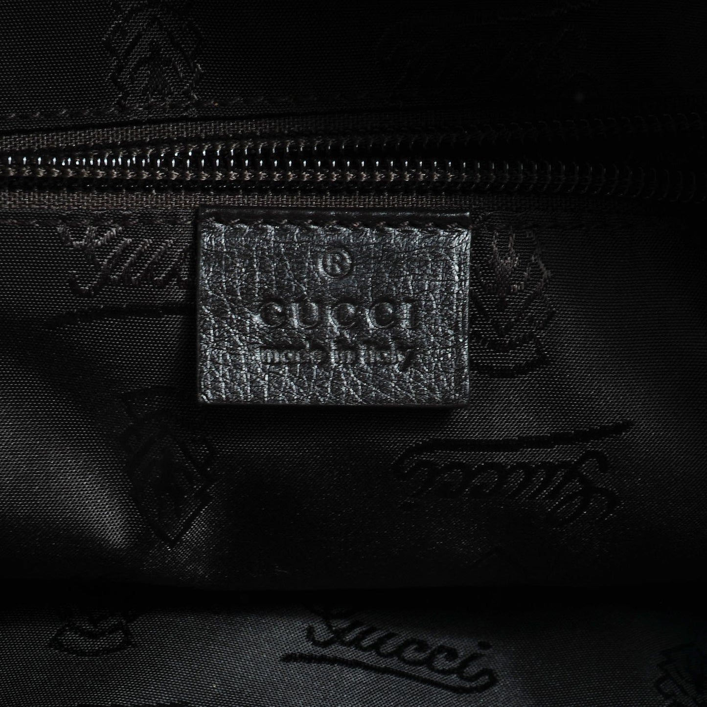 Guccissima Large Flat Messenger Bag Dark Brown