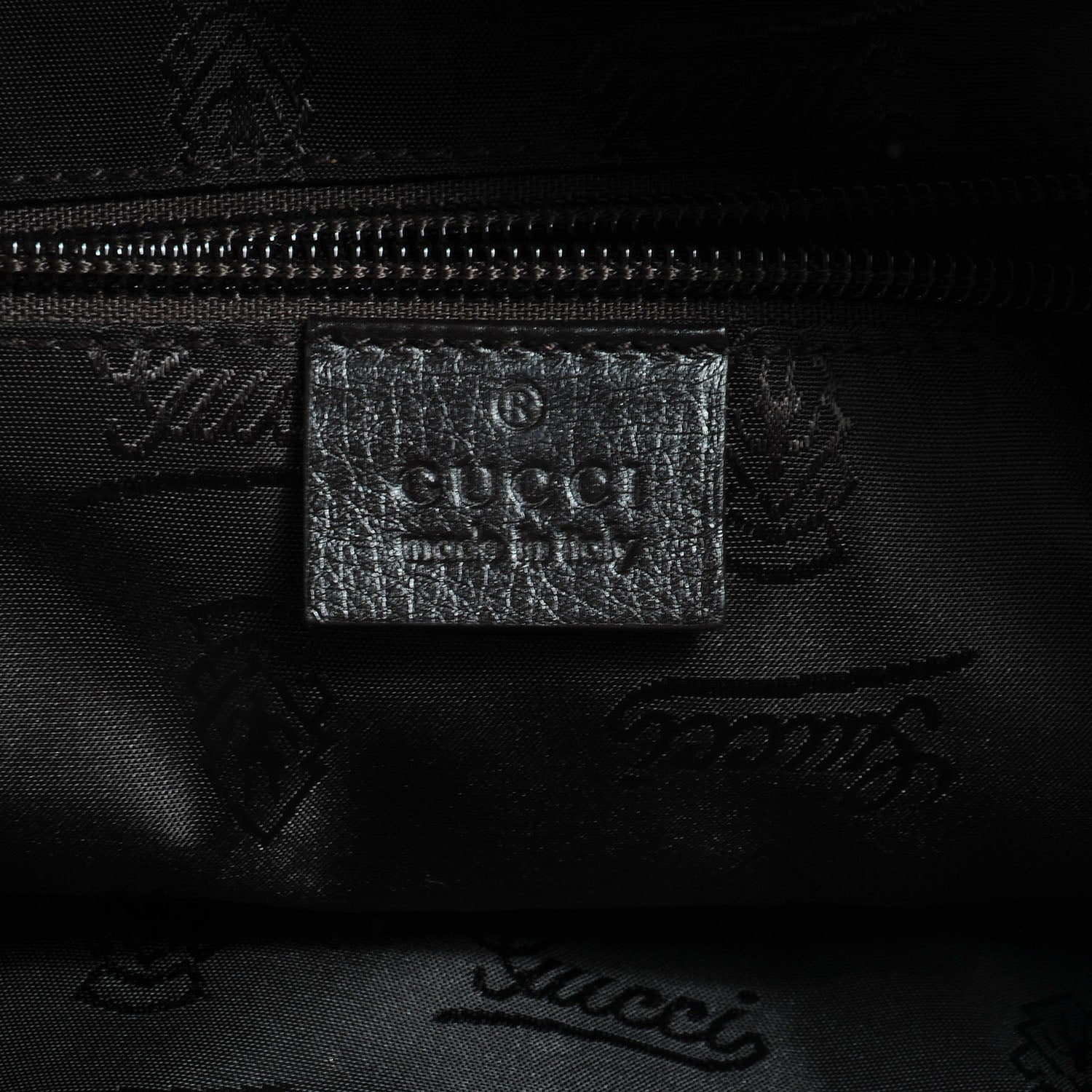 Gucci Guccissima Large Flat Messenger Bag Dark Brown 6 of 7