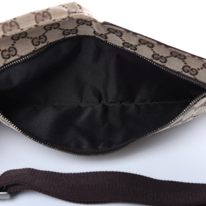 Gucci GG Monogram Double Pocket Belt Bag Dark Brown 5 of 9