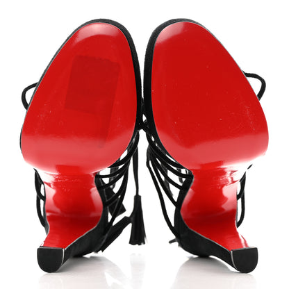 Christian Louboutin Veau Velours Salsbourg 120 Sandals 37.5 Black 5 of 7