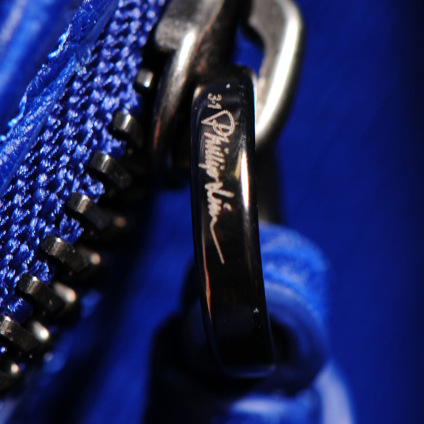 3.1 Textured Calfskin Medium Pashli Satchel Cobalt Blue