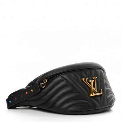 Louis Vuitton Calfskin Quilted New Wave Bumbag Black 4 of 9