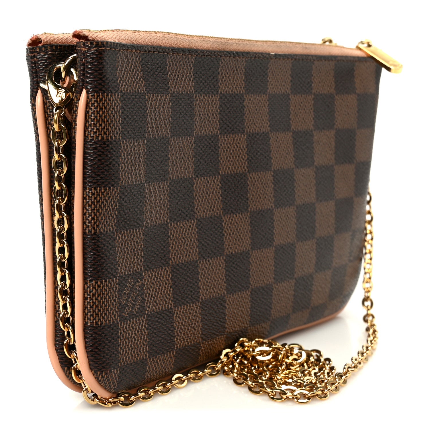Louis Vuitton Damier Ebene Double Zip Pochette 1858031 – FASHIONPHILE