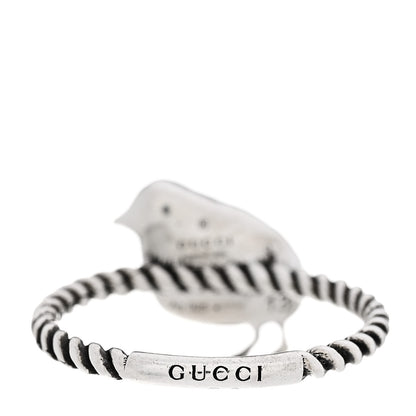 Gucci Sterling Silver Chick Ring 53 6.25 4 of 6