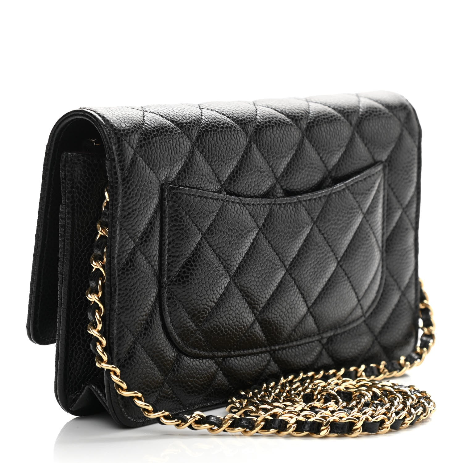 Chanel Caviar Quilted Wallet On Chain WOC Black 3 of 11