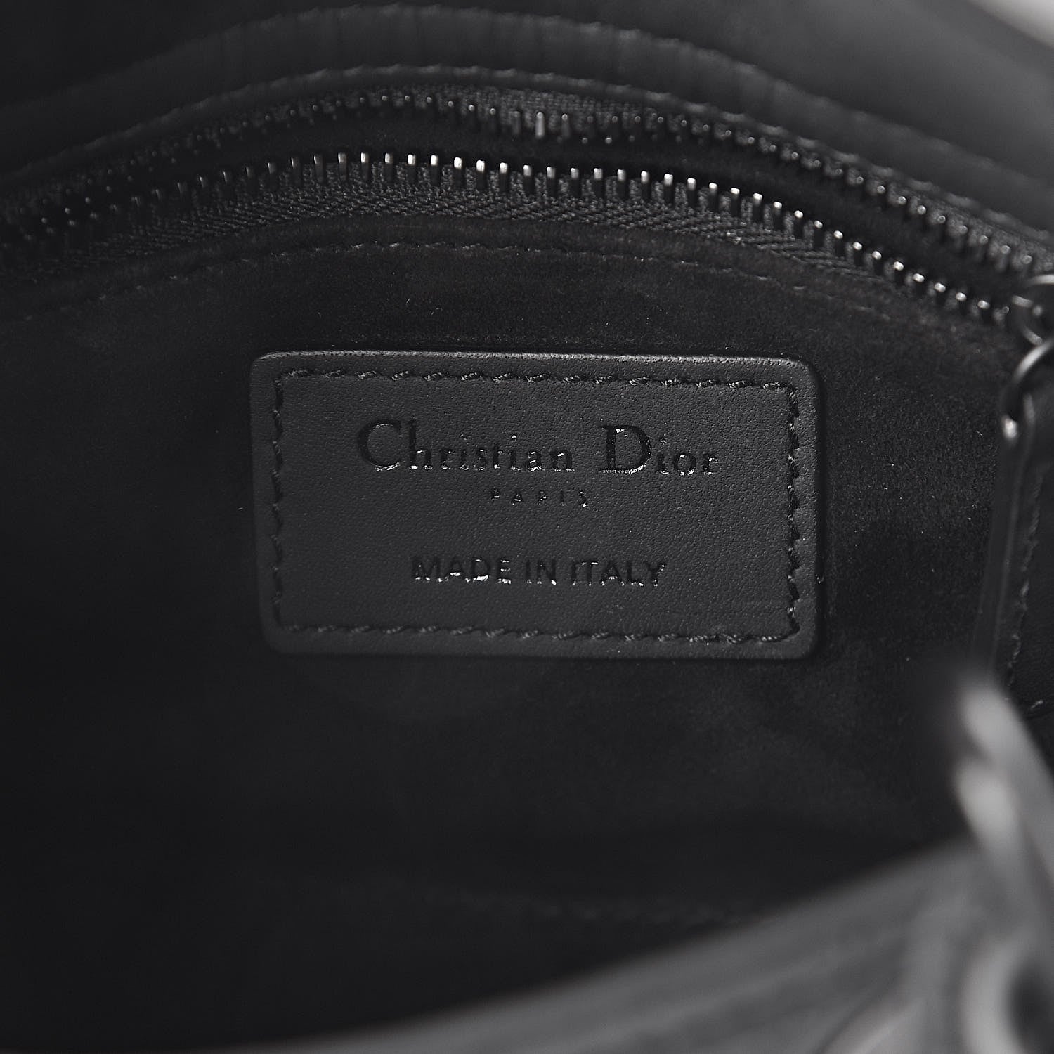 Christian Dior Ultra Matte Calfskin Cannage Mini Lady Dior Black 6 of 9