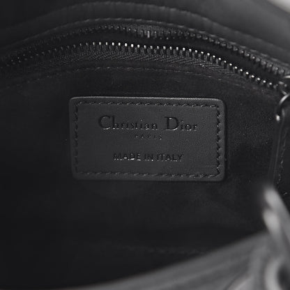 Christian Dior Ultra Matte Calfskin Cannage Mini Lady Dior Black 6 of 9
