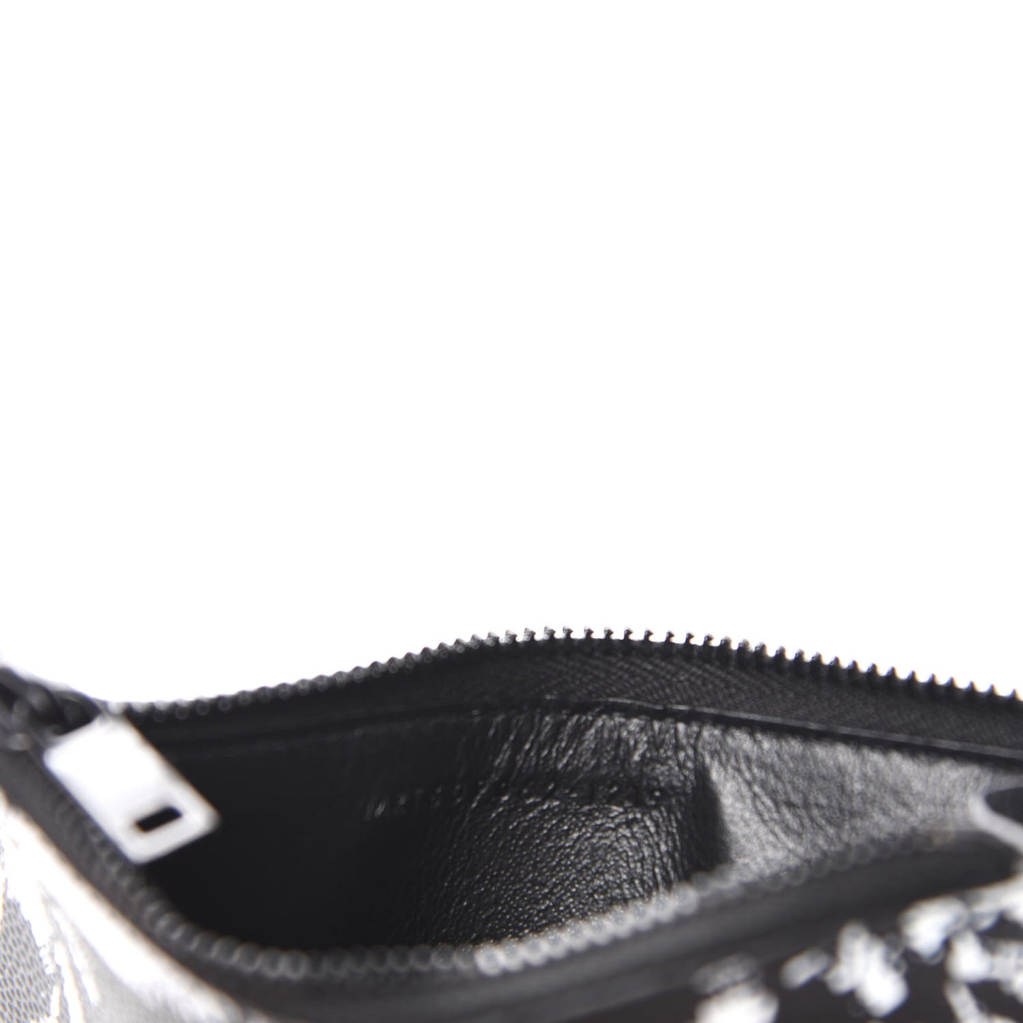 Grain de Poudre Palm Tree 5 Fragments Zip Pouch Card Holder Black