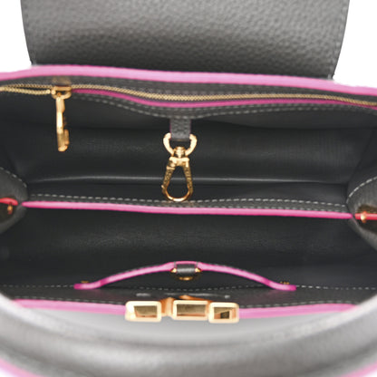 Louis Vuitton Taurillon Capucines PM Grey Pink 5 of 12