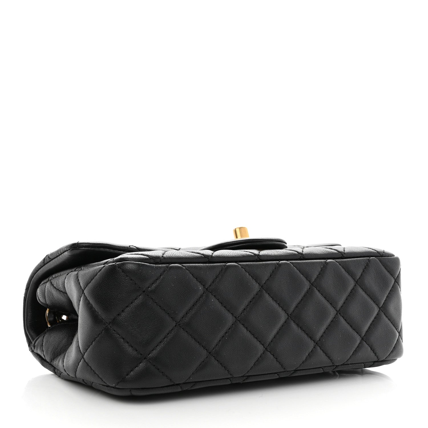 Chanel Lambskin Quilted Mini Rectangular Pearl Crush Flap Black 4 of 11