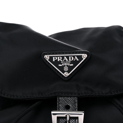 Prada Tessuto Nylon Saffiano Medium Backpack Black 10 of 10