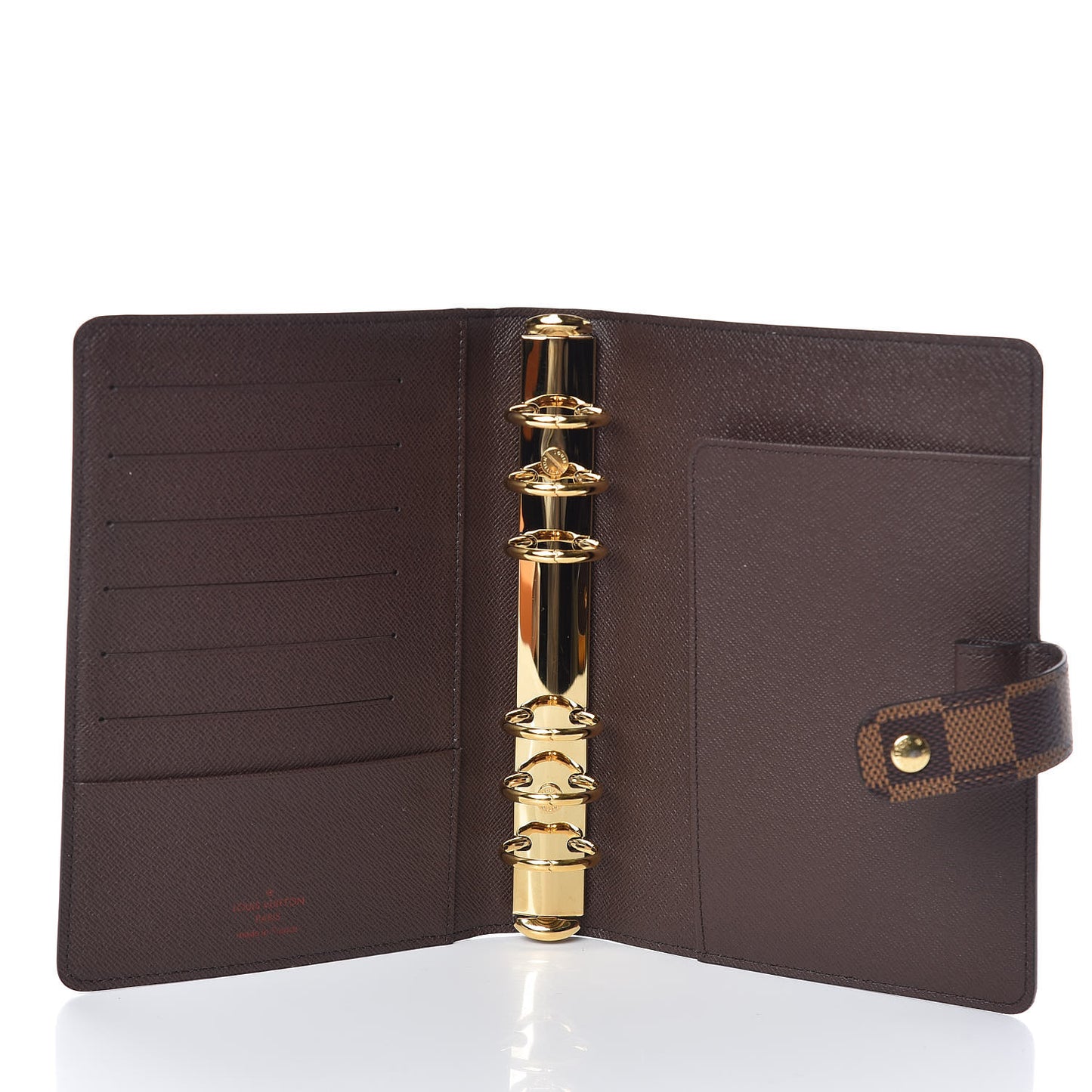 Damier Ebene Medium Ring Agenda Cover