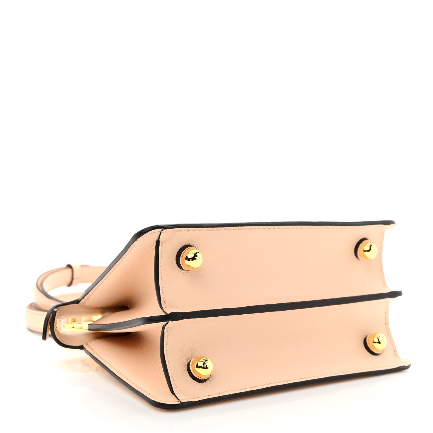 Fendi Shiny Nappa Petite Peekaboo I SEE U Satchel Rosa Confetto 4 of 13