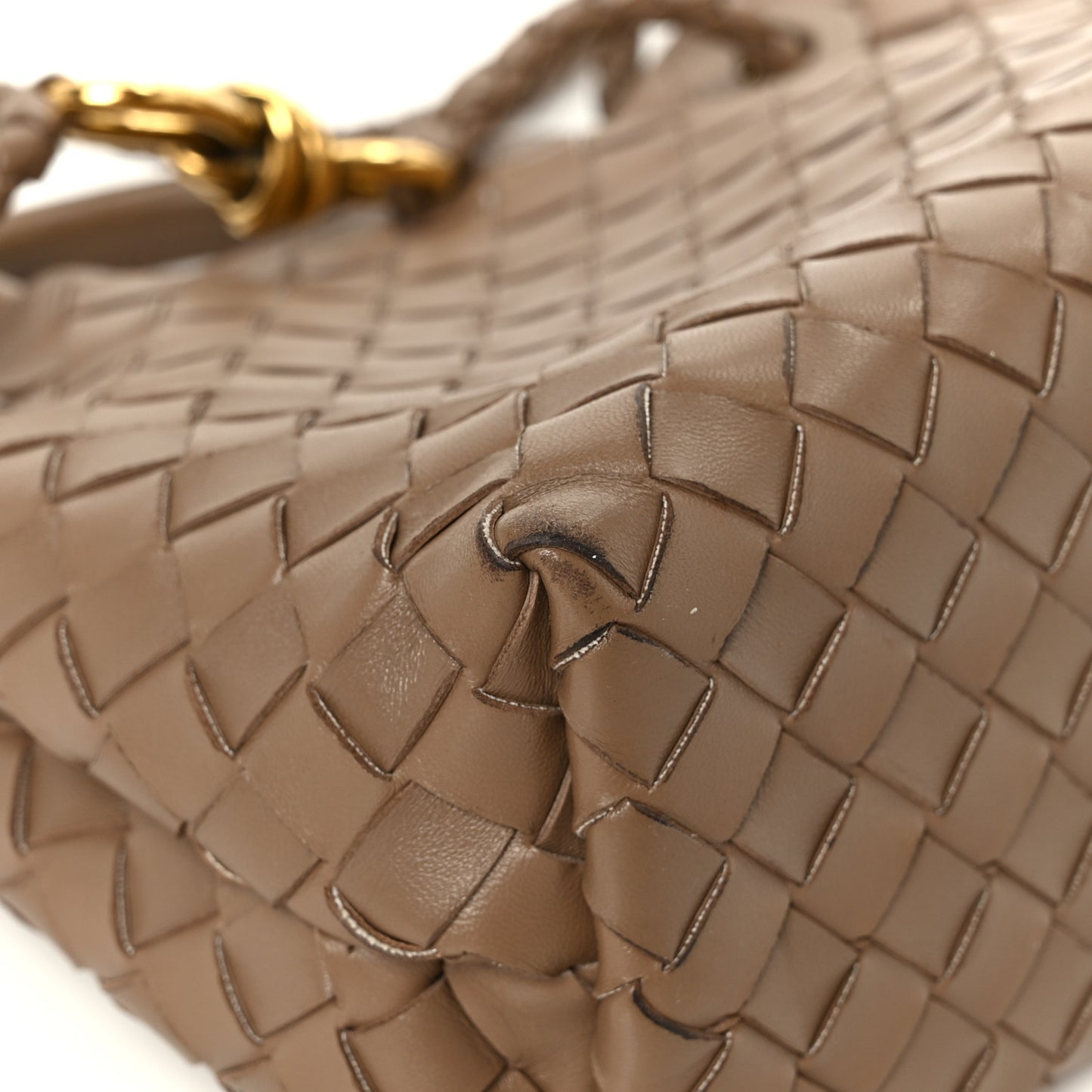 Nappa Intrecciato Small Andiamo Shoulder Bag Pinecone