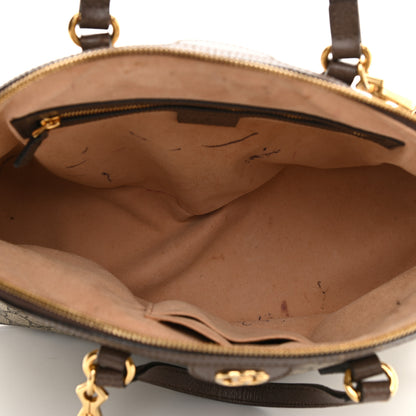 Gucci GG Supreme Monogram Web Medium Ophidia Top Handle Dome Bag Brown 5 of 10