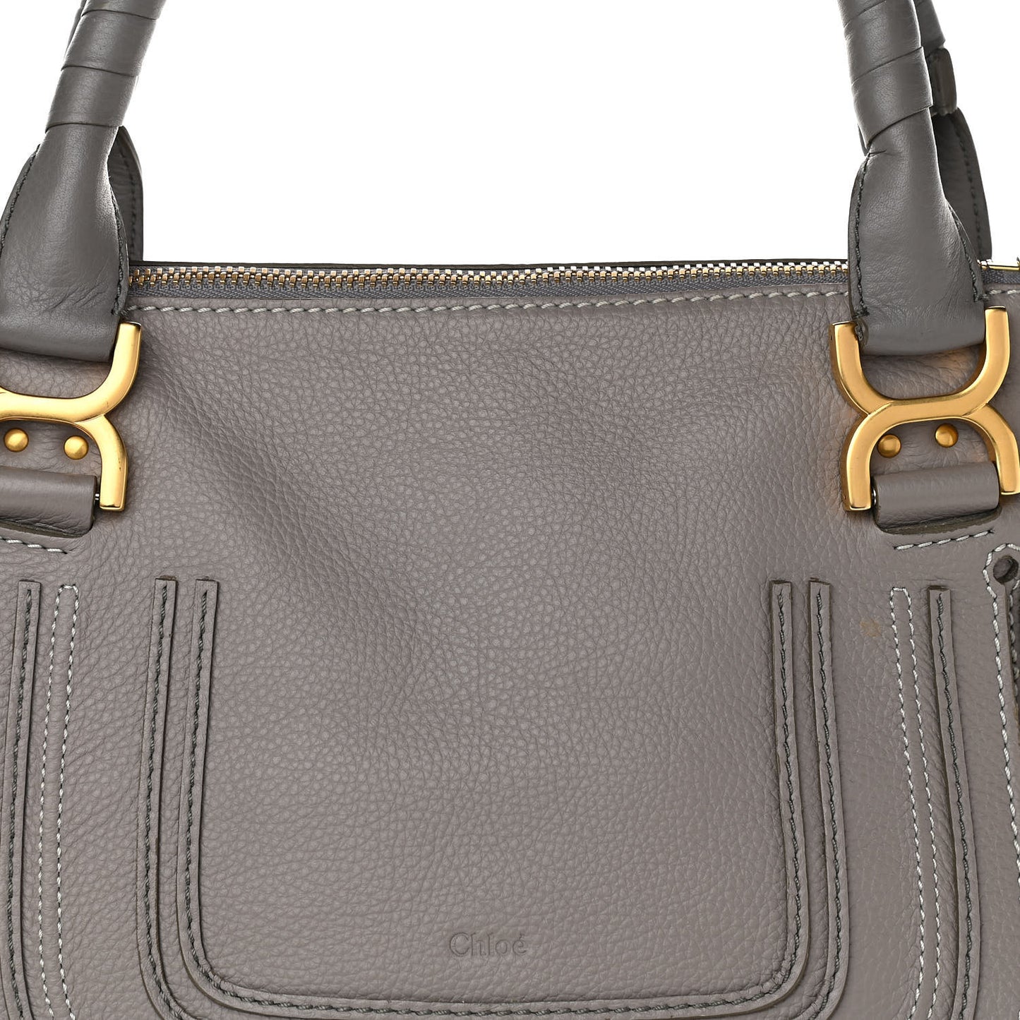 Calfskin Medium Marcie Satchel Cashmere Grey