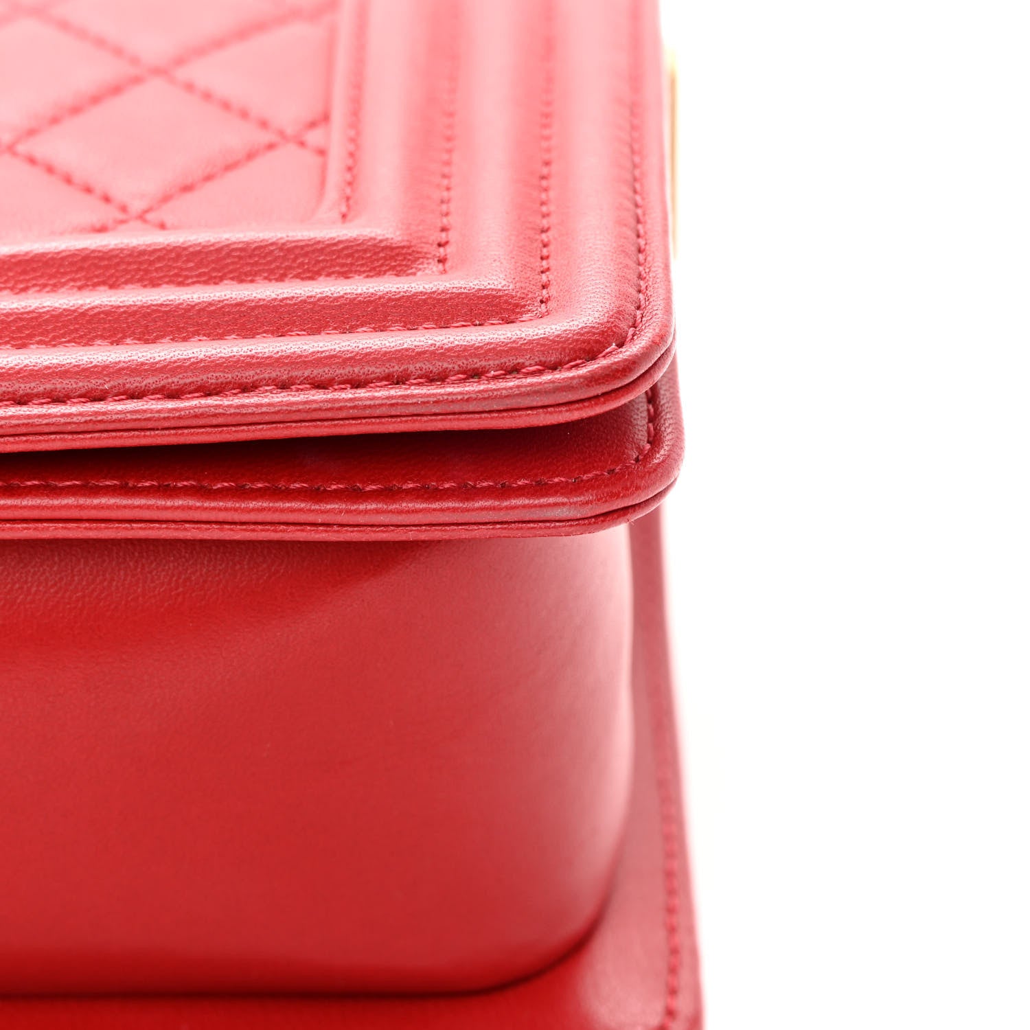 Chanel Lambskin Quilted Small Boy Flap Red 11 of 11