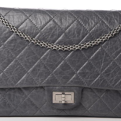 Chanel Aged Calfskin Quilted 50th Anniversary 2.55 Reissue 227 Flap Grey 9 of 17