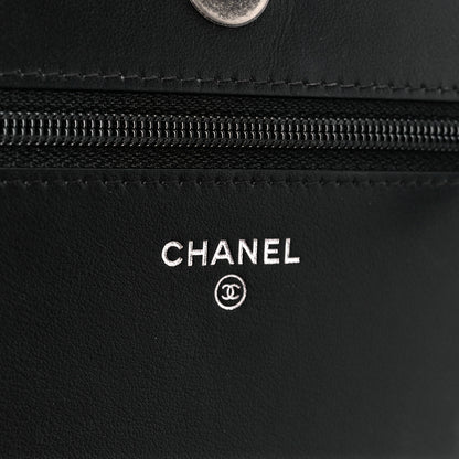 Chanel Caviar Quilted Boy Wallet On Chain WOC Black 7 of 13