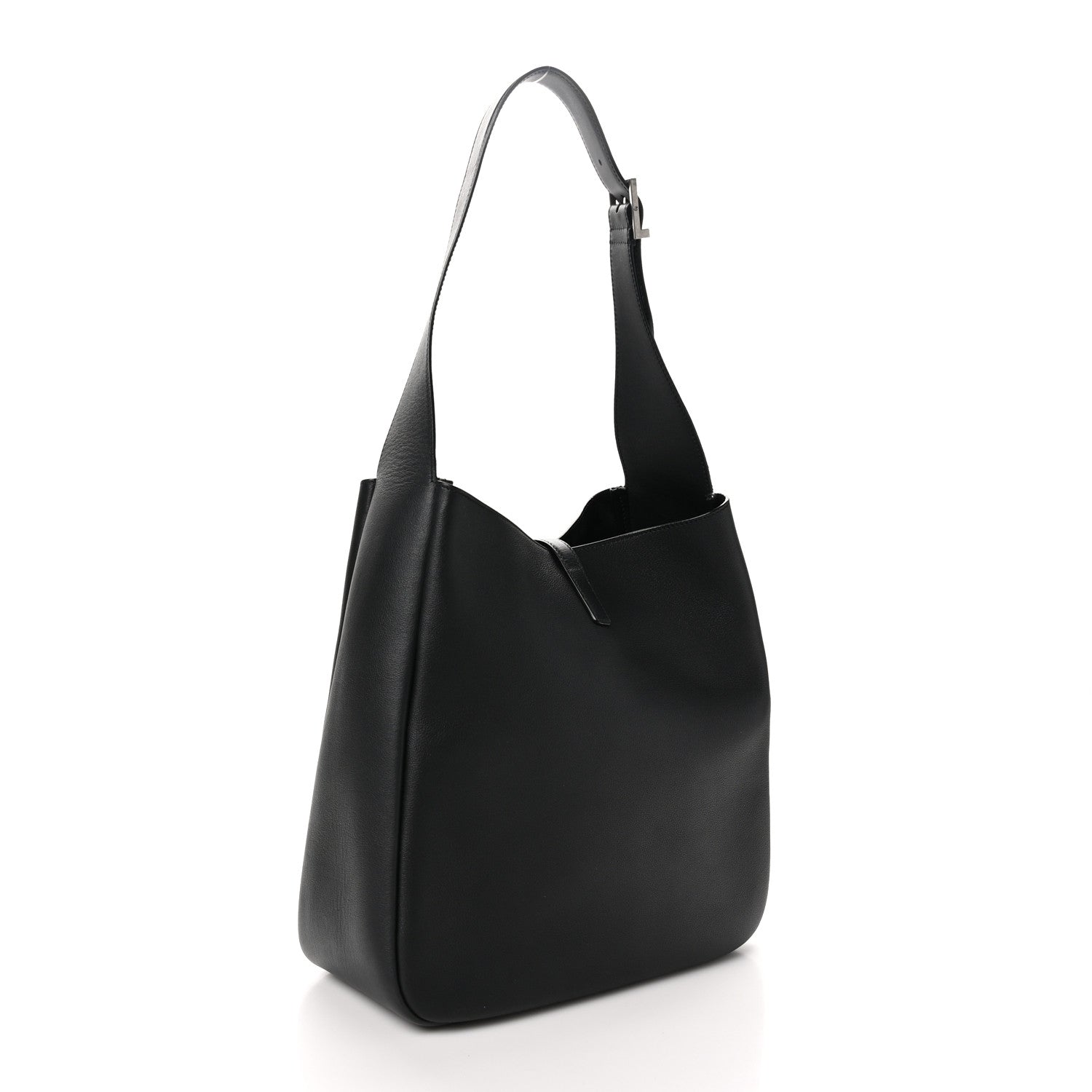 Saint Laurent Smooth Calfskin Large Le 5 A 7 Soft Hobo Black 3 of 9