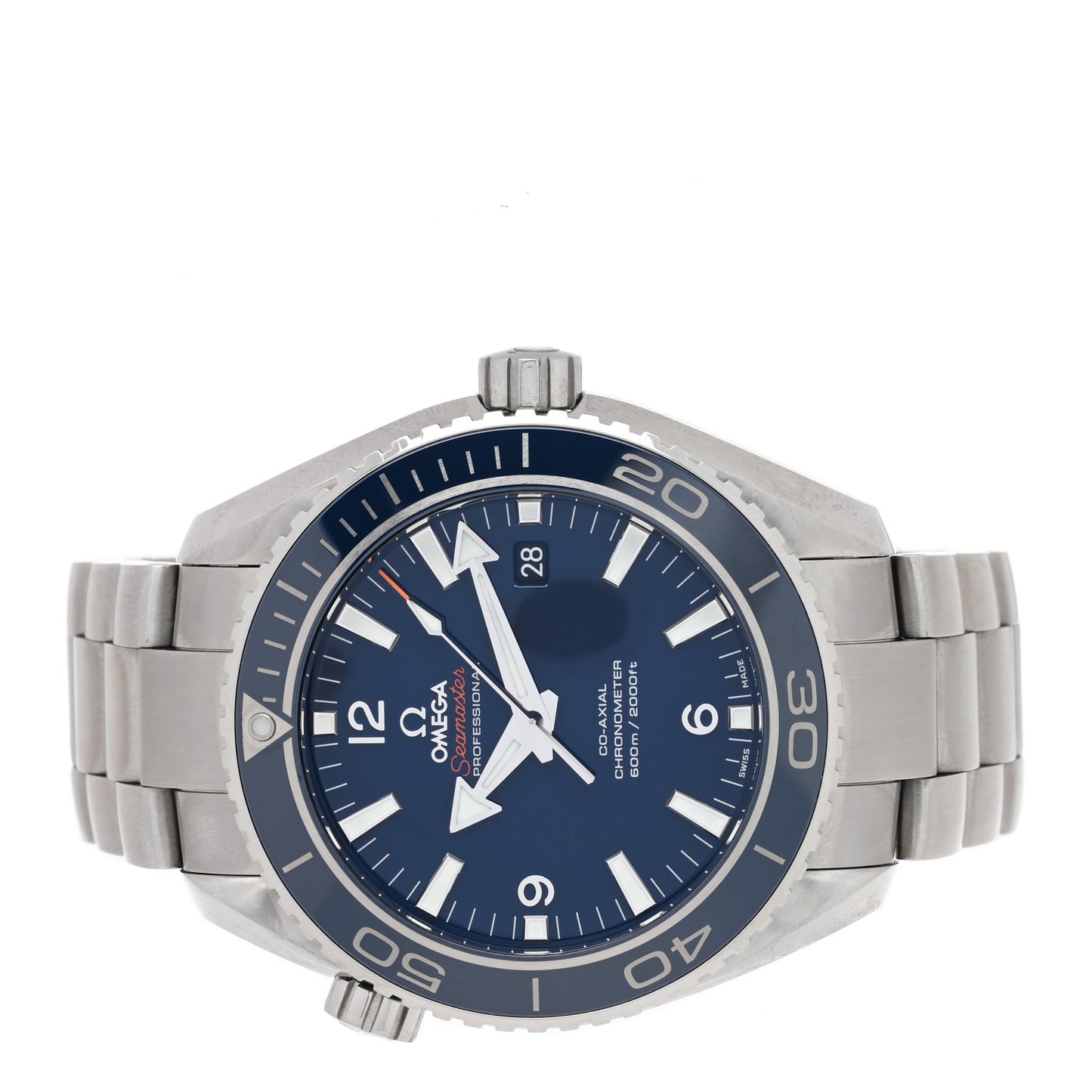 Titanium 45mm Seamaster Automatic Watch Blue 232.90.46.21.03.001