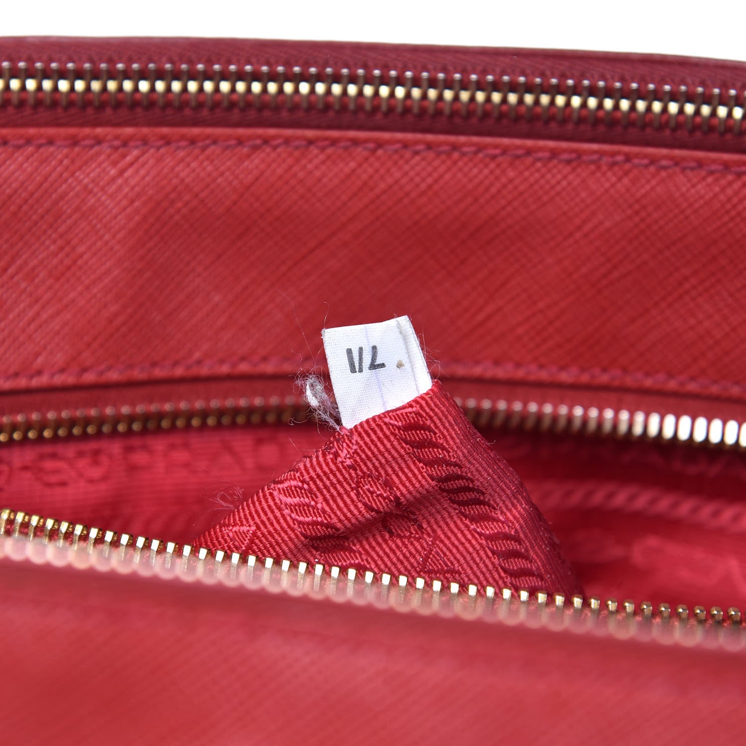Prada Saffiano Large Galleria Double Zip Tote Fuoco 8 of 21