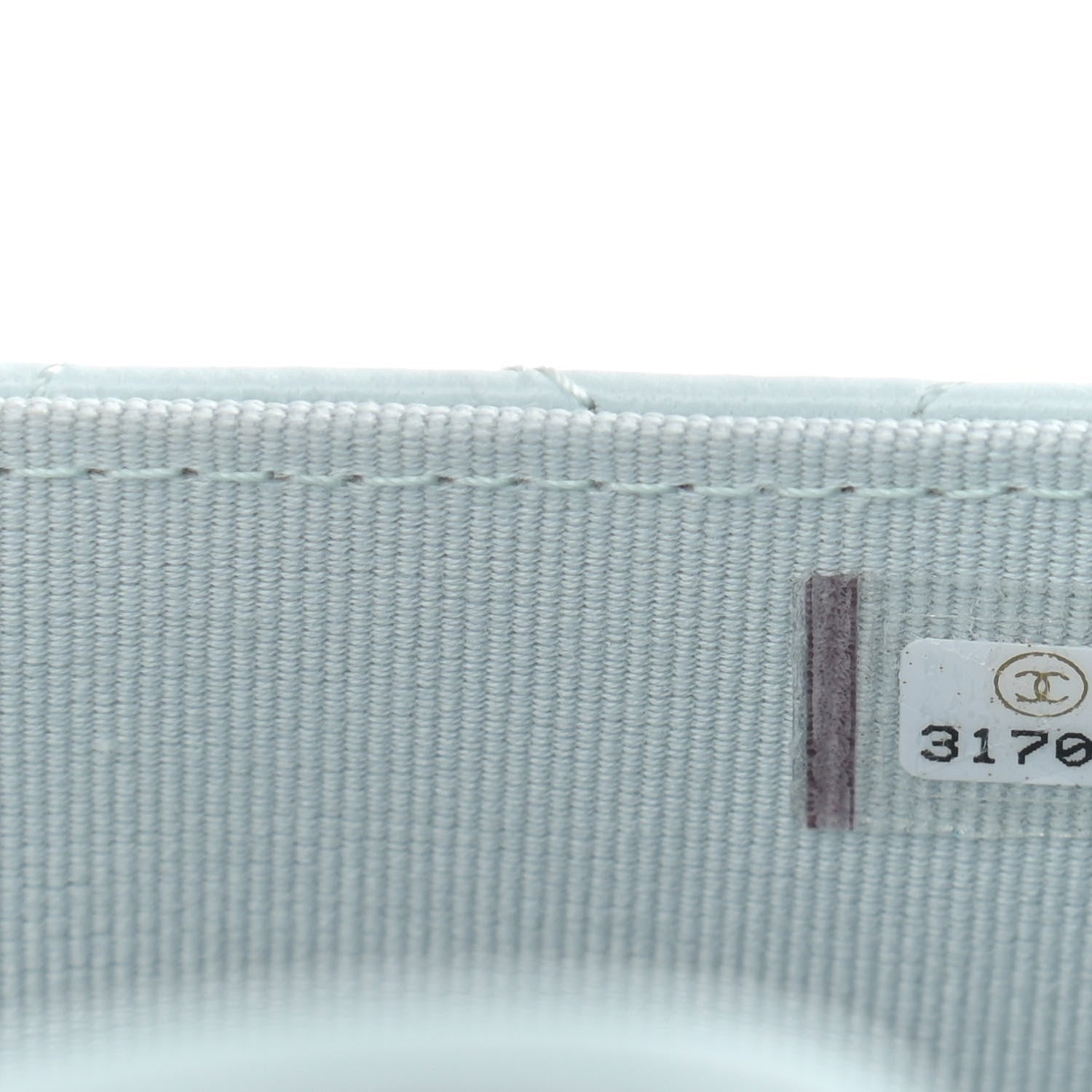 Chanel Lambskin Quilted Top Handle Flap Coin Purse With Chain Light Blue 8 of 10