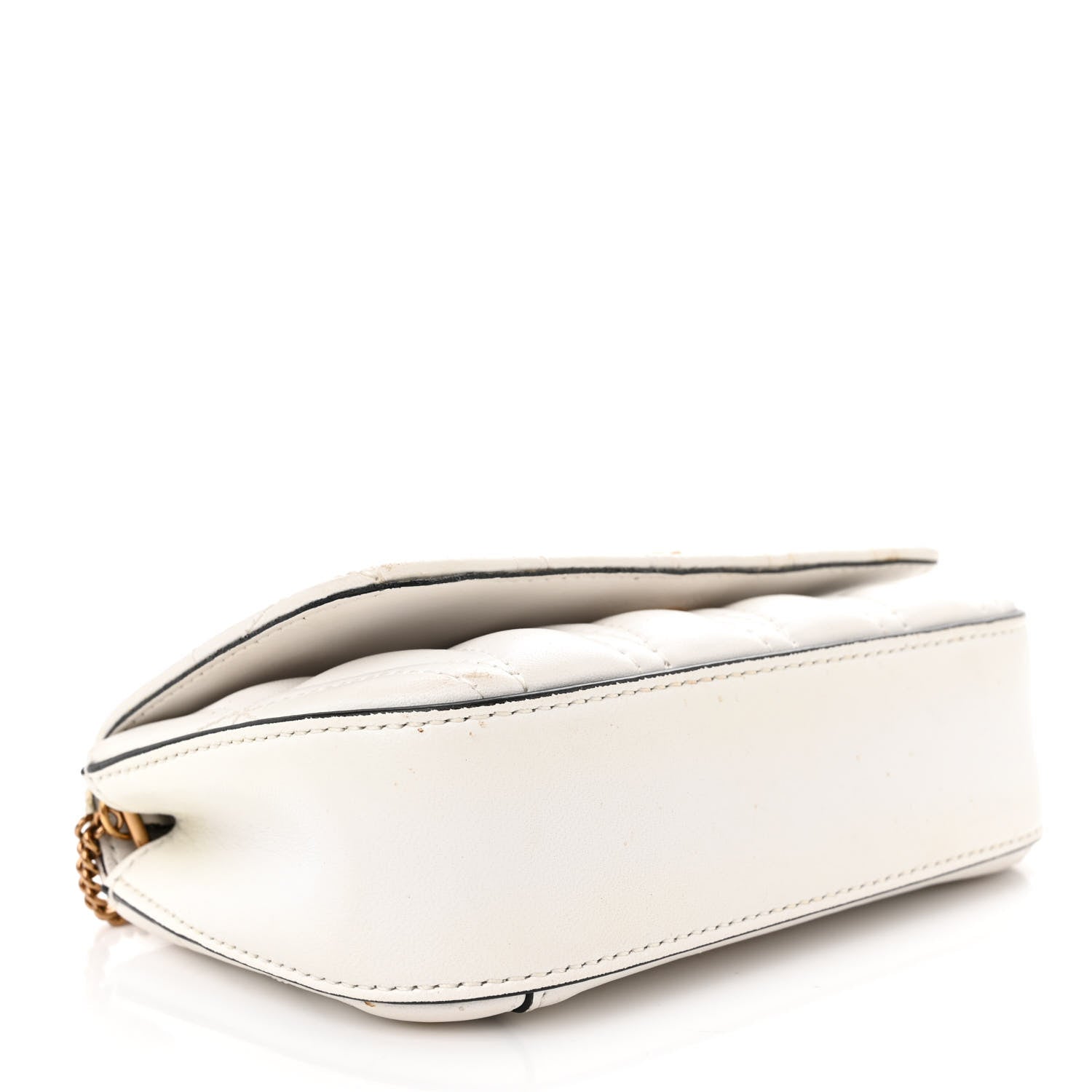 Versace Nappa Quilted Virtus Evening Bag White 4 of 16