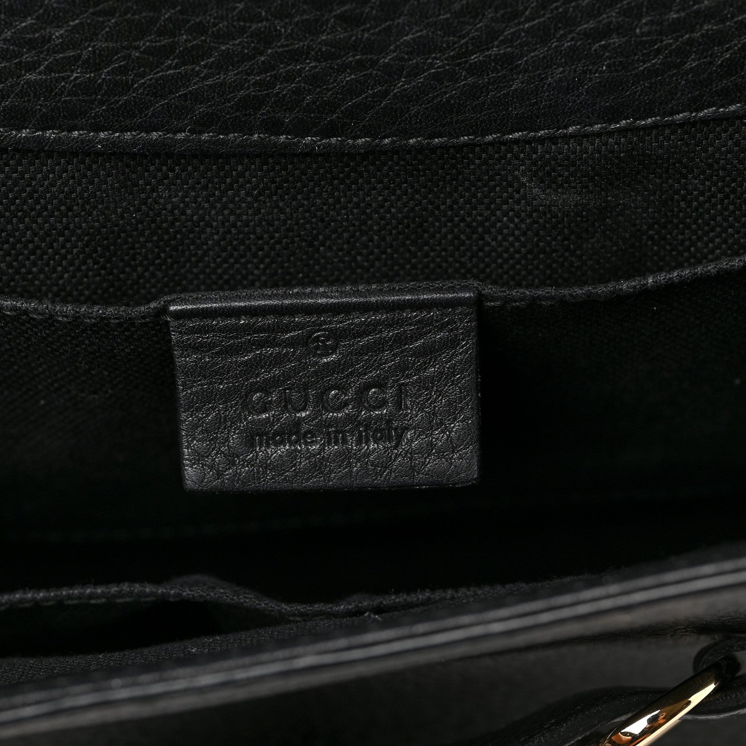 Gucci Cellarius Calfskin Medium Emily Chain Shoulder Bag Black 6 of 9