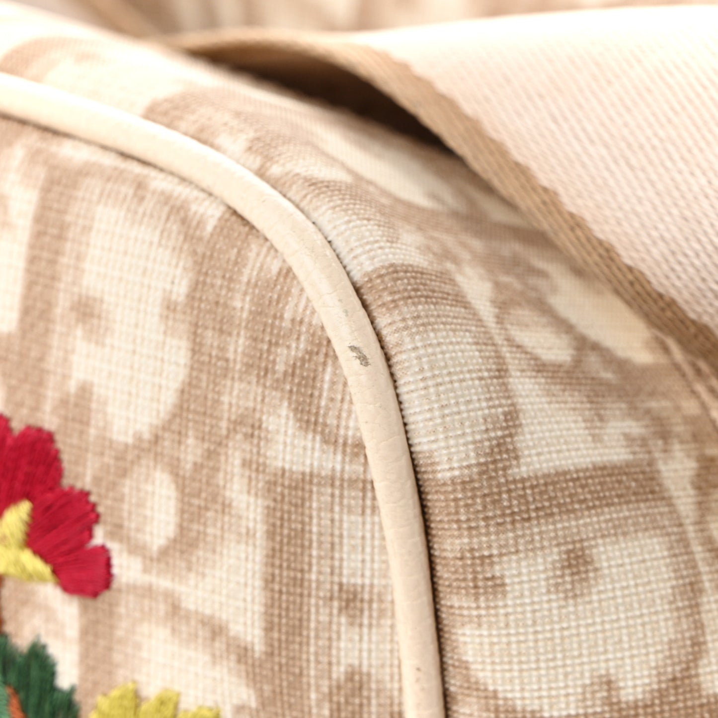 Monogram Vintage Flowers Messenger Bag Beige