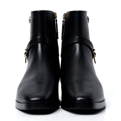Gucci Calfskin Womens GG Ankle Boots 37 Black 2 of 6