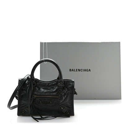 Balenciaga Agneau Arena Classic Hardware Nano Le City Black 11 of 11