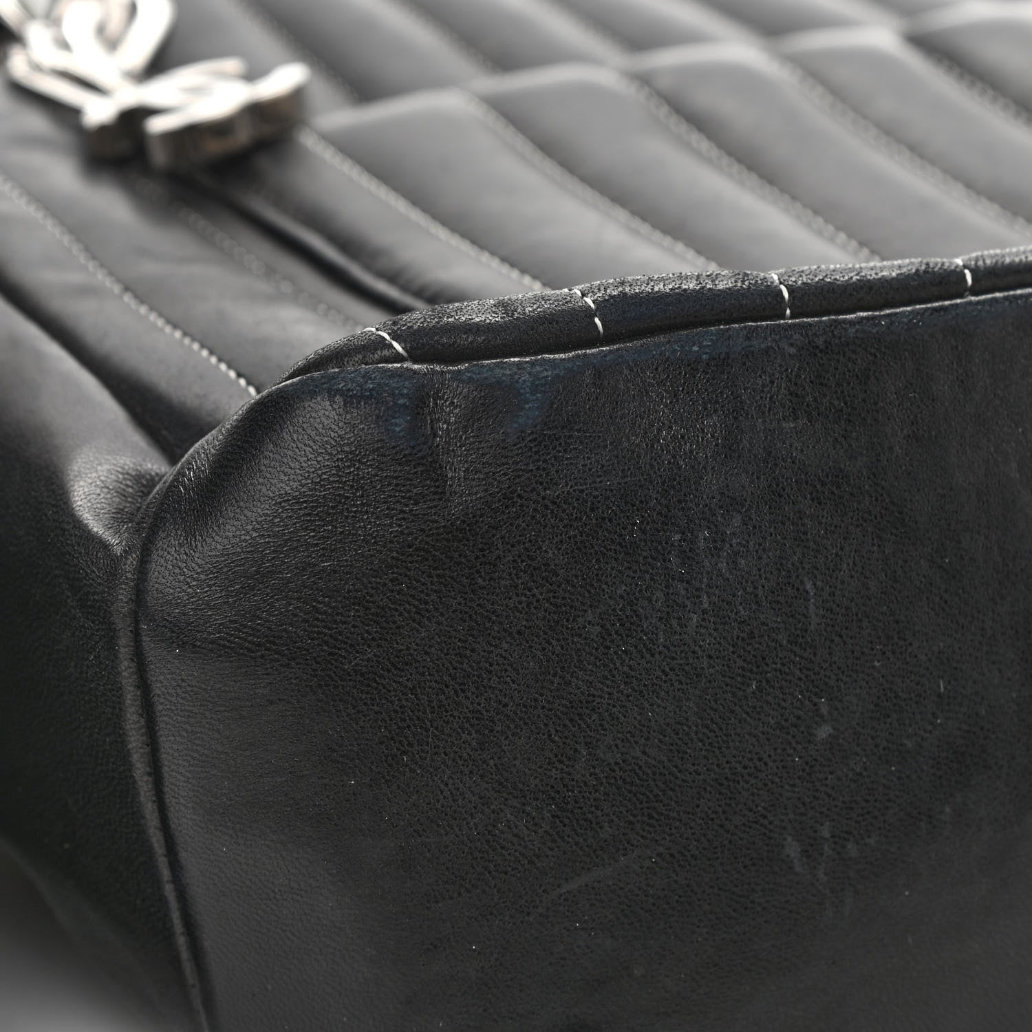 Chanel Lambskin Vertical Quilted Mademoiselle Small Camera Case Black 10 of 13