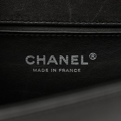 Chanel Metallic Lambskin Embellished Medium Boy Flap Black Silver 6 of 12