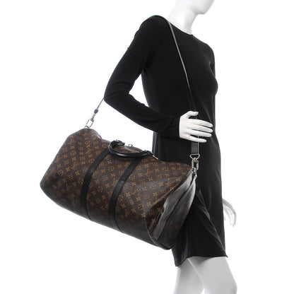Louis Vuitton Monogram Macassar Keepall Bandouliere 45 3 of 8