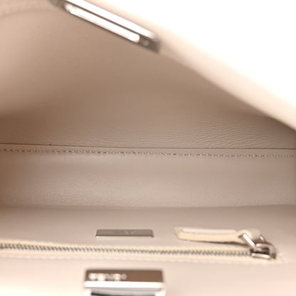 Fendi Vitello Seta Shiny Nappa Laces Mini Peekaboo I SEE U Satchel Latte 6 of 11