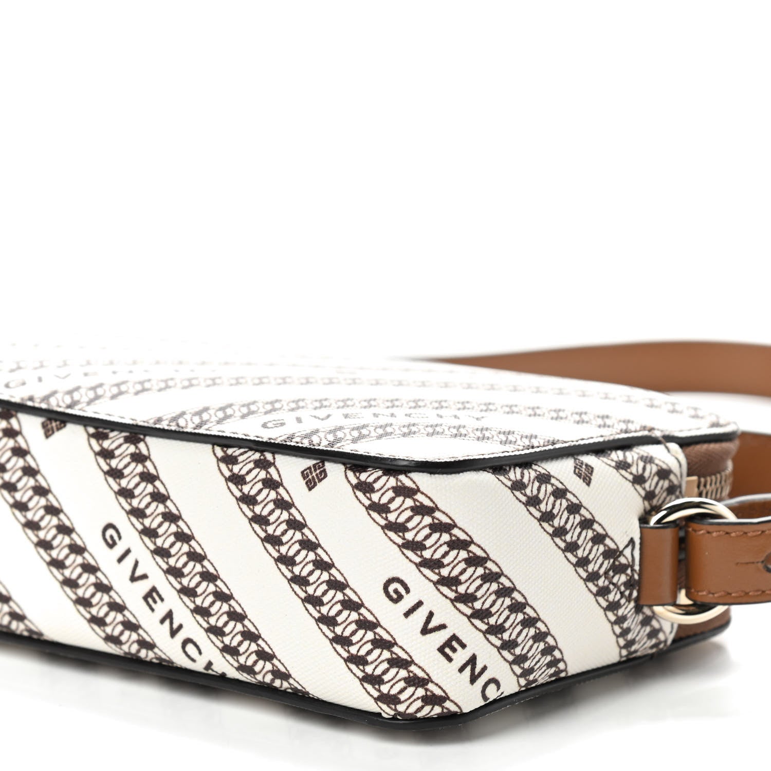 Givenchy Canvas Logo Striped Crossbody Bag Beige 5 of 9