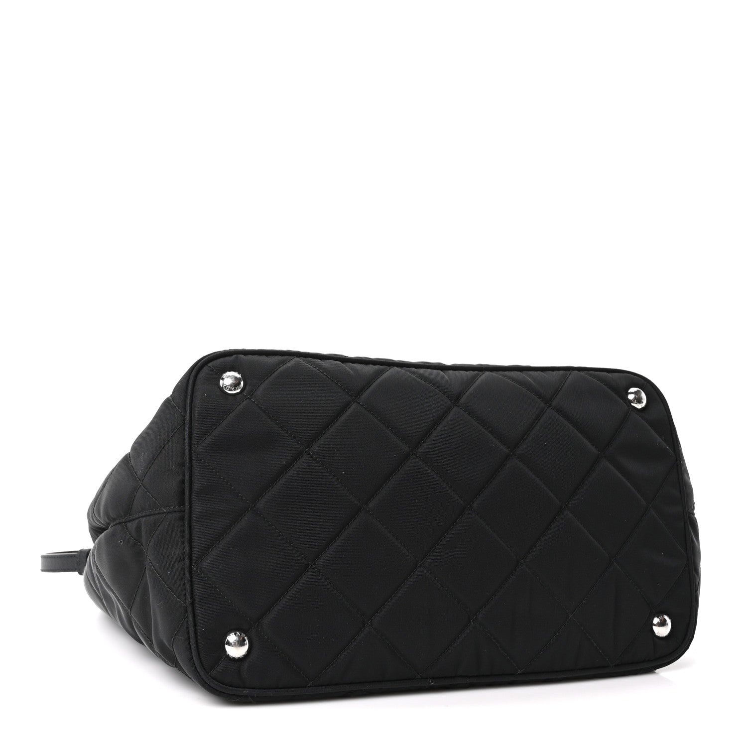 Prada Nylon Tessuto Impuntu Quilted Tote Black 4 of 11