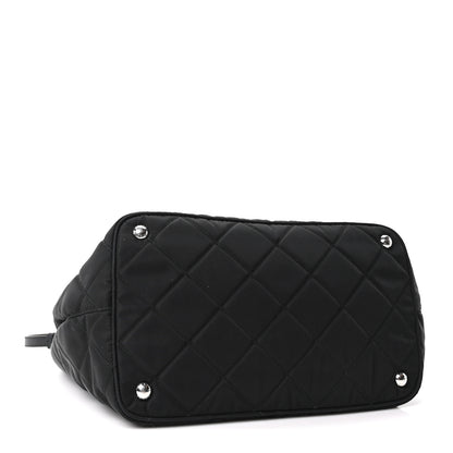 Prada Nylon Tessuto Impuntu Quilted Tote Black 4 of 11
