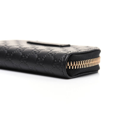 Gucci Microguccissima Zip Around Card Case Black 7 of 10