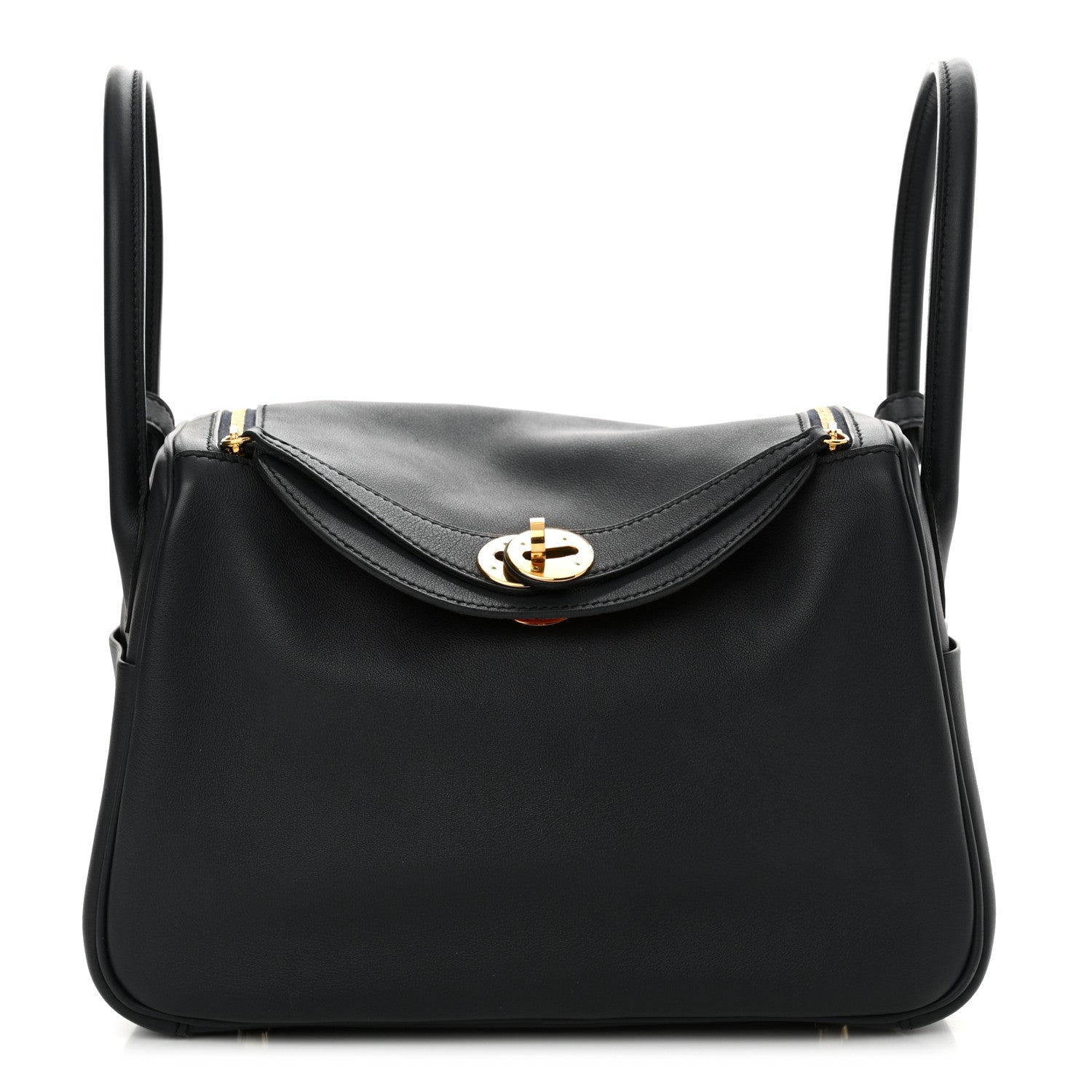 Hermes Swift Verso Lindy 26 Bleu Indigo Orange Poppy 1 of 12