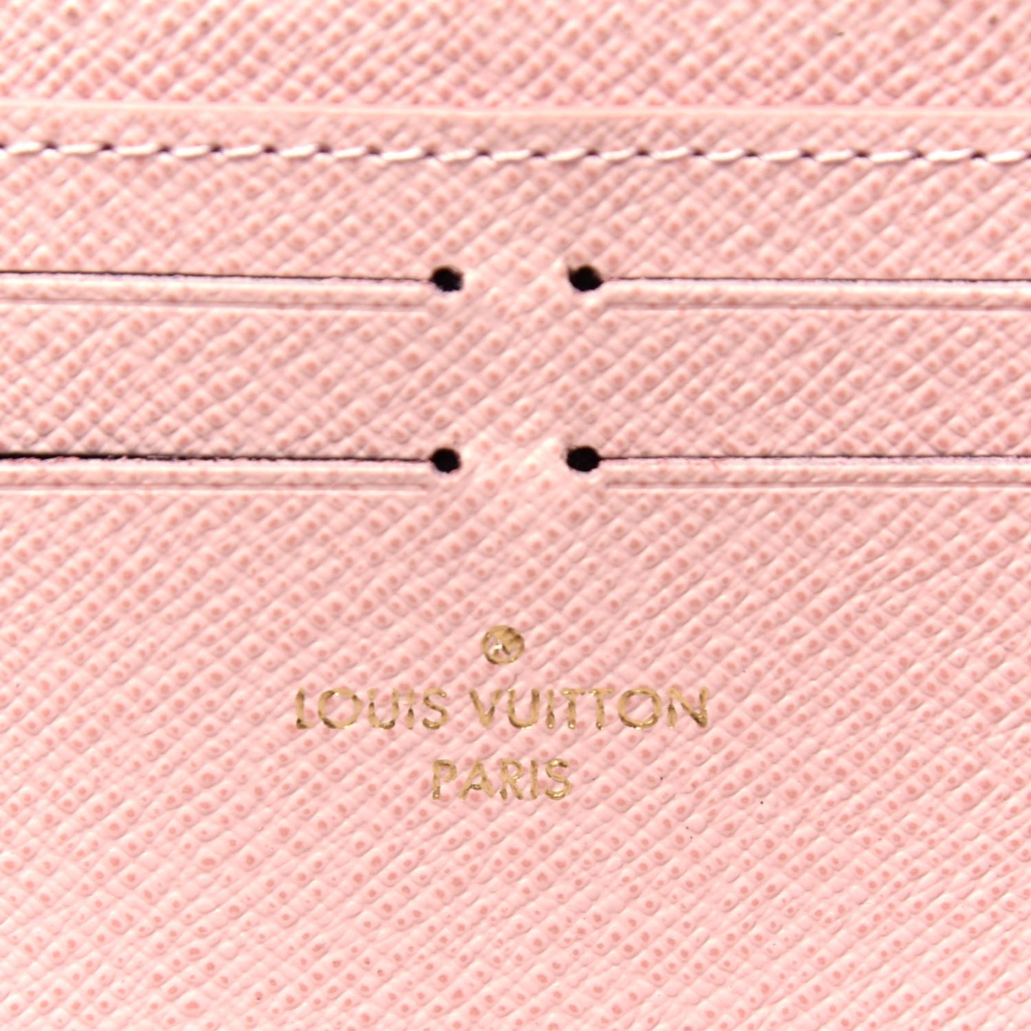 Damier Azur Clemence Wallet Rose Ballerine