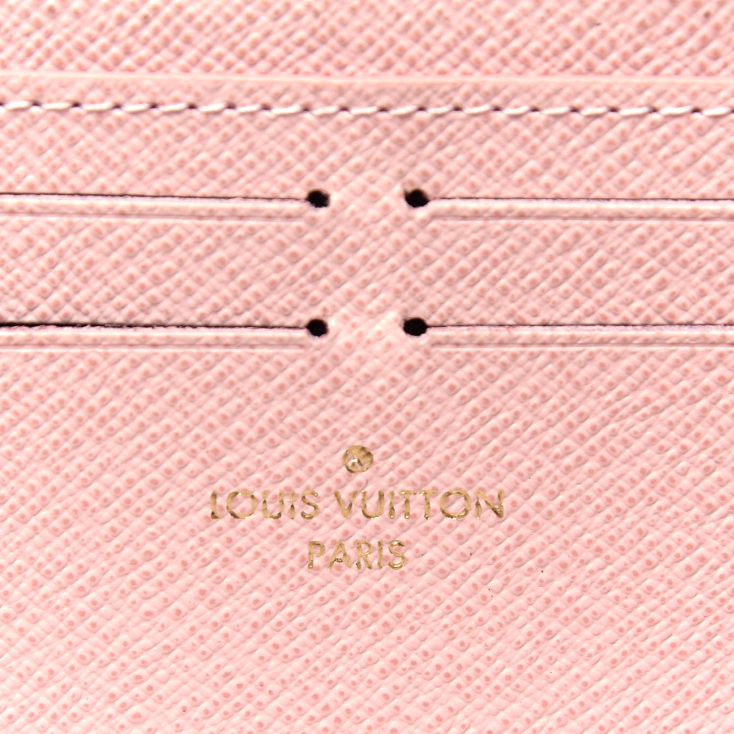 Louis Vuitton Damier Azur Clemence Wallet Rose Ballerine 6 of 7
