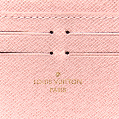 Louis Vuitton Damier Azur Clemence Wallet Rose Ballerine 6 of 7
