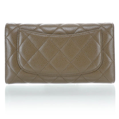 Chanel Caviar Quilted Large Flap Wallet Brown 2 of 13