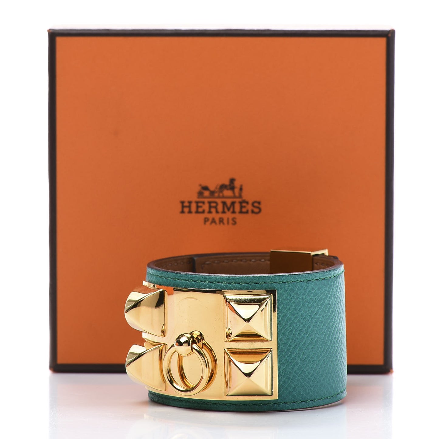 Epsom Collier de Chien CDC Bracelet S Bleu Paon