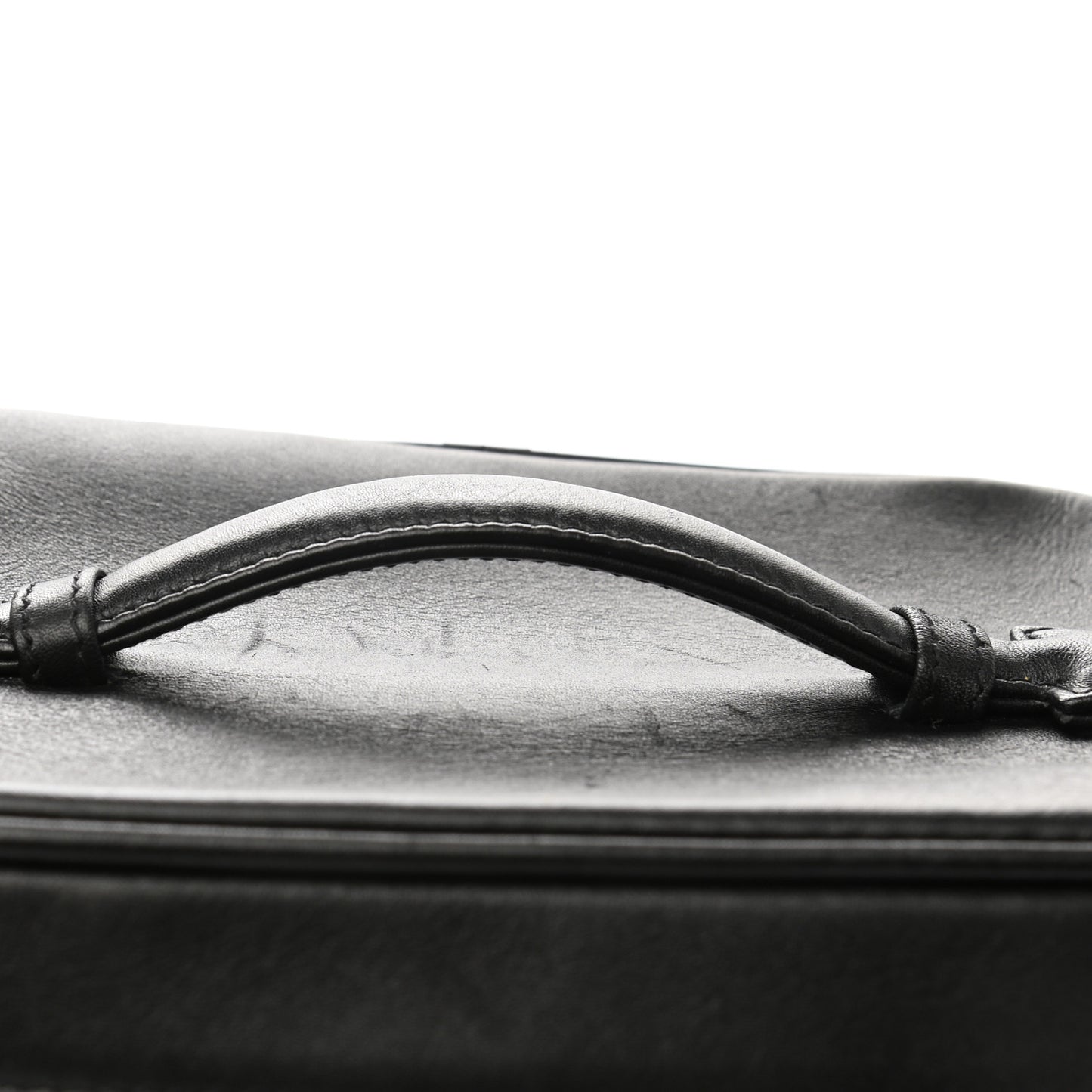 Lambskin Vanity Cosmetic Case Black